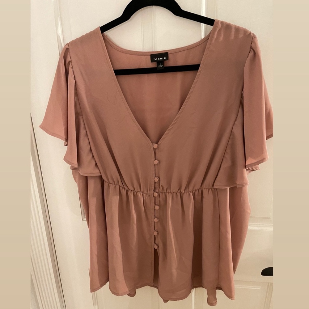 Torrid peplum top - size 1